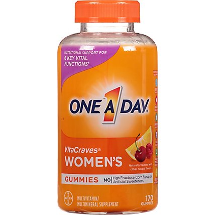 One A Day Womens Vitacraves Gummies - 170 Count - Image 2