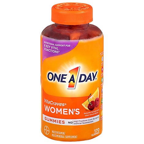 One A Day Womens Vitacraves Gummies - 170 Count