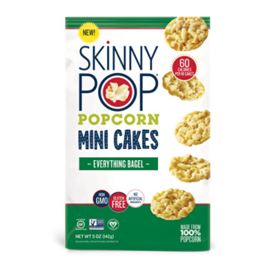 SkinnyPop Everything Bagel Mini Popcorn Cakes Bag - 5 Oz - Image 1