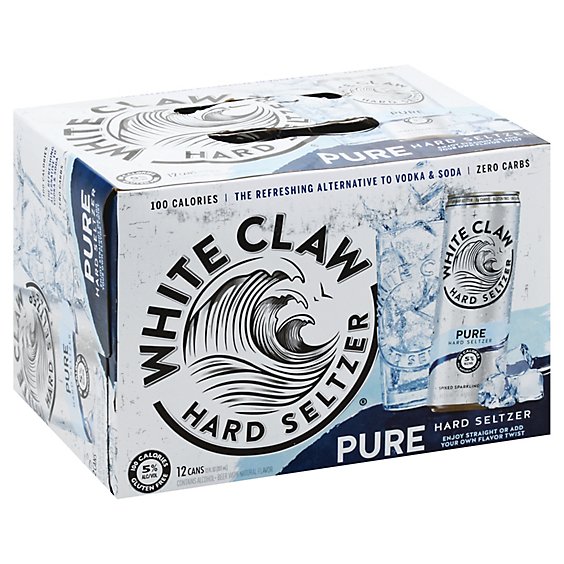 White Claw Pure In Cans - 12-12 Fl. Oz.
