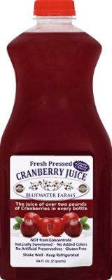 Bluewater Farms Cranberry Juice Fresh Pressed - 56 Fl. Oz. - Image 2