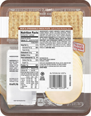 Oscar Mayer Natural Meat & Spreadable Cheese Snack Plate with Honey Smoked Turkey - 2.8 Oz - Image 6