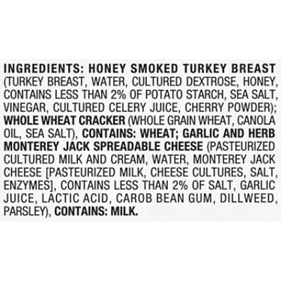 Oscar Mayer Natural Meat & Spreadable Cheese Snack Plate with Honey Smoked Turkey - 2.8 Oz - Image 5