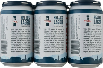 Tivoli Helles German Lager In Cans - 6-12 Fl. Oz. - Image 4