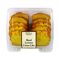 Sliced Lemon Creme Cake - 14 Oz - Image 1