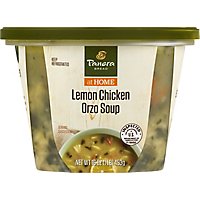 Panera Lemon Chicken Orzo Soup - 16 Oz - Image 1