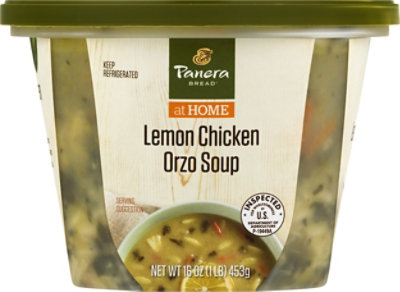 Panera Lemon Chicken Orzo Soup - 16 Oz