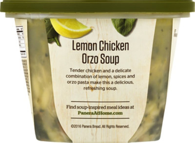 Panera Lemon Chicken Orzo Soup - 16 Oz - Image 3