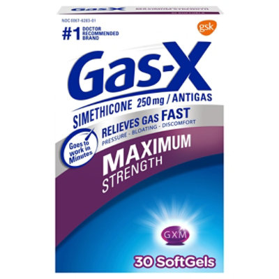 Gas-X Maximum Strength Soft Gels - 30 Count