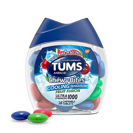 Tums Cooling Fruit Fusion Chewy Bites - 28 Count - Image 2