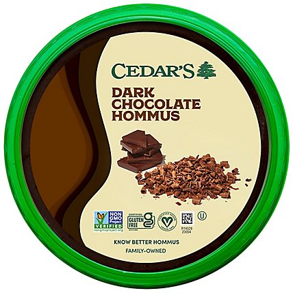 Cedars Dark Chocolate Hommus - 8 Oz - Image 1