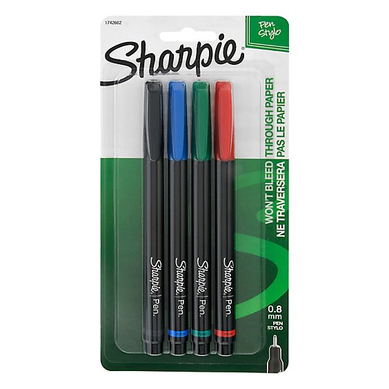 Sharpie Pen Business Assorted - 4 Count