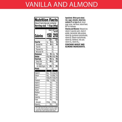 Special K Breakfast Cereal Made with Real Almonds Vanilla and Almond - 12.9 Oz - Image 4