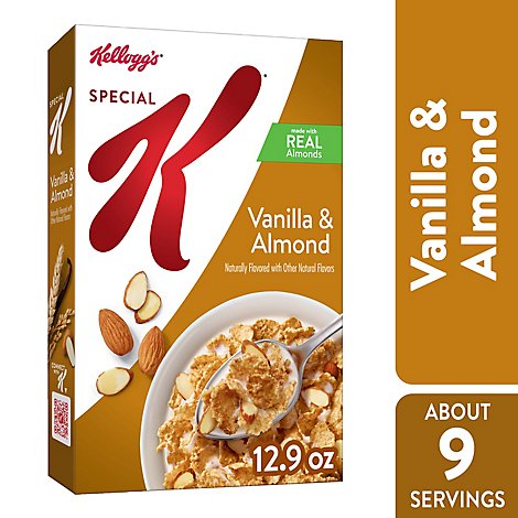 Special K Breakfast Cereal Made with Real Almonds Vanilla and Almond - 12.9 Oz