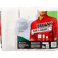 Brawny Paper Towels XL Tear A Square White - 6 Roll - Image 4