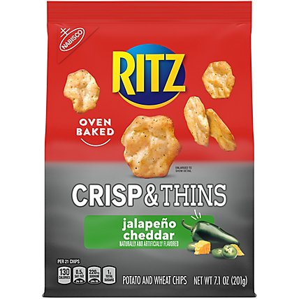 Ritz Crisp & Thin Crackers Jalapeno Cheddar - 7.1 Oz