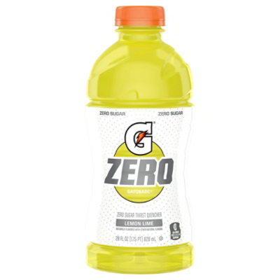 Gatorade G Zero Lem Lm Zero Sgr Thirst Quencher Plastic Bottle - 28 Fl. Oz.