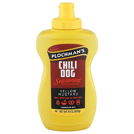 Plochmans Mustard Chili Dog - 15 Oz