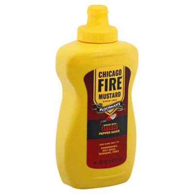 Plochmans Mustard Chicago Fire - 15 Oz