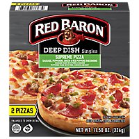 Red Baron Pizza Deep Dish Singles Supreme 2 Count - 11.5 Oz - Image 2