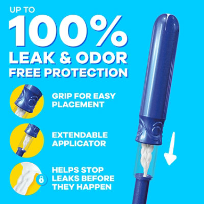 Tampax Pocket Pearl Compact Tampons Super Absorbency Unscented - 16 Count - Image 2