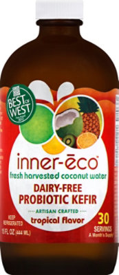 Inner Eco Probiotic Liq Trop Cocnut - 15 Oz - Image 2