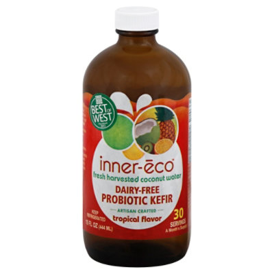 Inner Eco Probiotic Liq Trop Cocnut - 15 Oz - Image 1