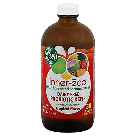 Inner Eco Probiotic Liq Trop Cocnut - 15 Oz