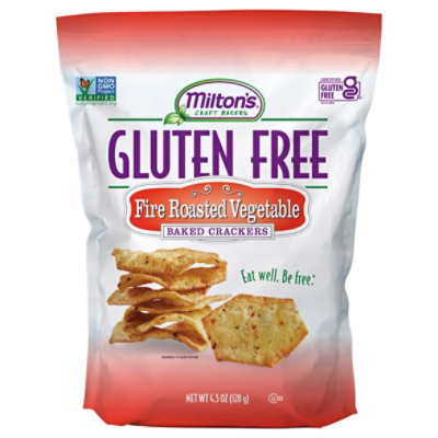 Milton's Craft Bakers Fire Roasted Vegetable Gluten Free Crackers - 4.5 Oz - Image 3