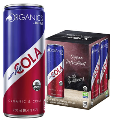 ORGANICS by Red Bull Simply Cola - 4-8.4 Fl. Oz. - carrsqc