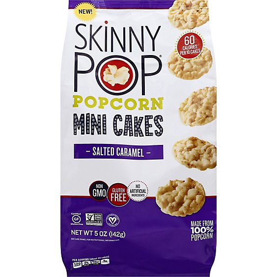 SkinnyPop Salted Caramel Popcorn Mini Cakes - 5 Oz