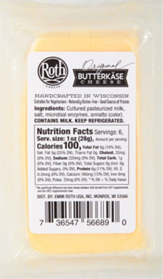 Roth Butterkase Deli Cuts Cheese - 6 Oz - Image 6