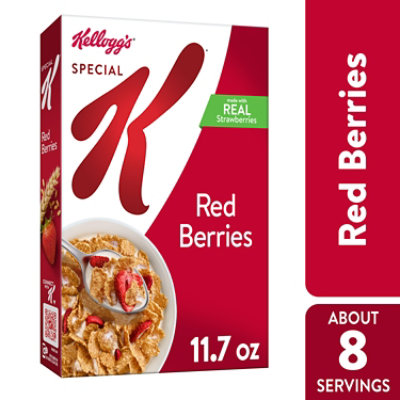 Special K Breakfast Cereal Made with Real Strawberries Red Berries - 11.7 Oz