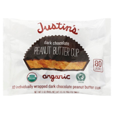 Justins Organic Milk Chocolate Peanut Butter Cups - 1.4 Oz