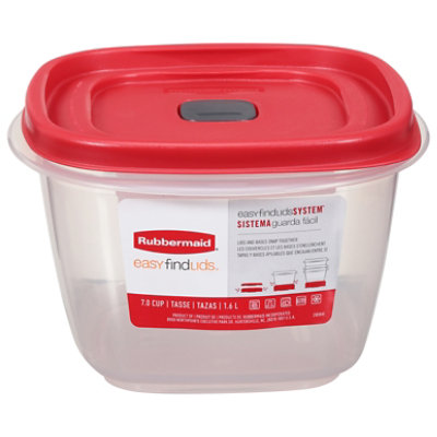 Rubbermaid Easy Find Lid Vented Container 7 Cup - Each - Image 1