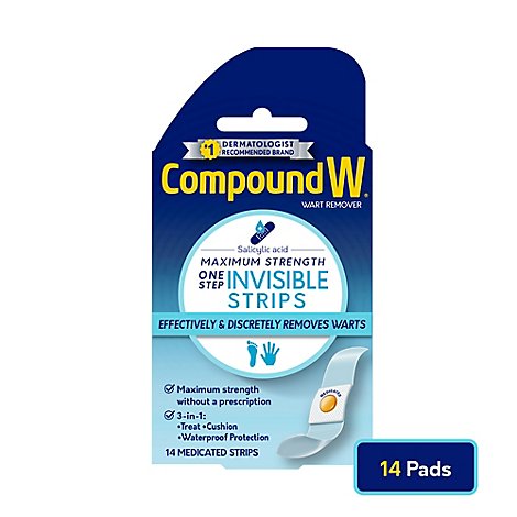 Compound W Invisible Strips - 14 Count
