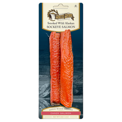 Ocean Beauty Salmon Wild Alaskan Sockeye Smoked Apple Wood - 4 Oz - Image 1