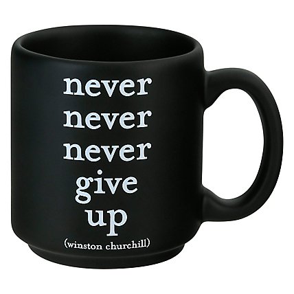 Quotable Espresso Mug Never Give Up - 1 Each - Image 3