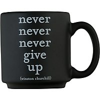 Quotable Espresso Mug Never Give Up - 1 Each - Image 2