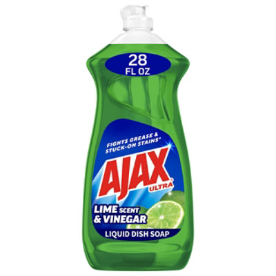 Ajax Ultra Vinegar + Lime Dishwashing Liquid - 28 Oz