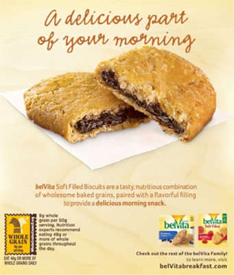 belVita Biscuits Soft Baked Soft Filled Cocoa Crème 5 Count - 8.8 Oz - Image 6
