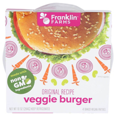 Franklin Farms Veggiburger - 10 Oz - Image 3