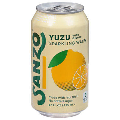 Sanzo Sparkling Water Yuzu with Ginger - 12 Oz - safeway