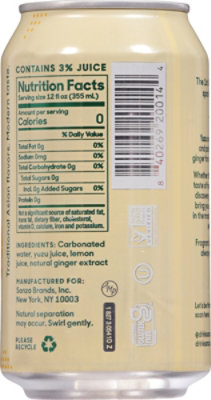 Sanzo Sparkling Water Yuzu with Ginger - 12 Oz - Image 5