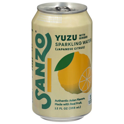 Sanzo Sparkling Water Yuzu with Ginger - 12 Oz - safeway