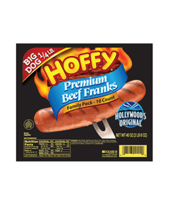 Hoffy Big Dogs Premium Beef Franks - 2.5 Lb - Image 1