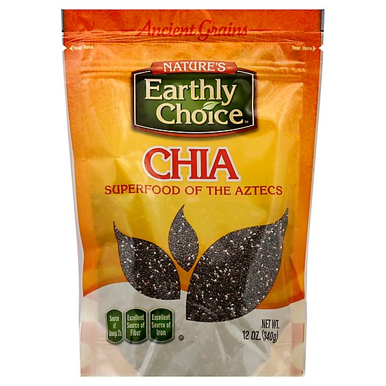 Natures Earthly Choice Seeds Chia Org - 12 Oz