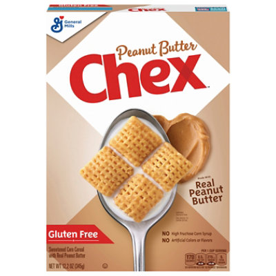 Chex Cereal Corn Sweetened With Real Peanut Butter Gluten Free - 12.2 Oz -  Tom Thumb