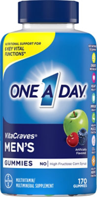 One A Day Mens Vitacraves Gummies - 170 Count - Image 2