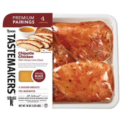 Tyson Tastemakers Chipotle Chicken With Honey Lime Glaze - 18 Oz - Image 1